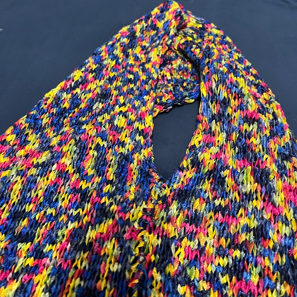Multicolor Knit Fringe Top - Picture 7 of 8